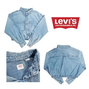 LEVI'S Crop Long Sleeve Shirt